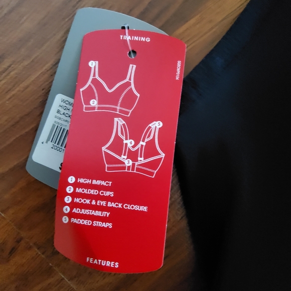 BCG Plus Size High Impact Sports Bra 42DD 40DD 42D Black | NWT - Picture 11 of 13